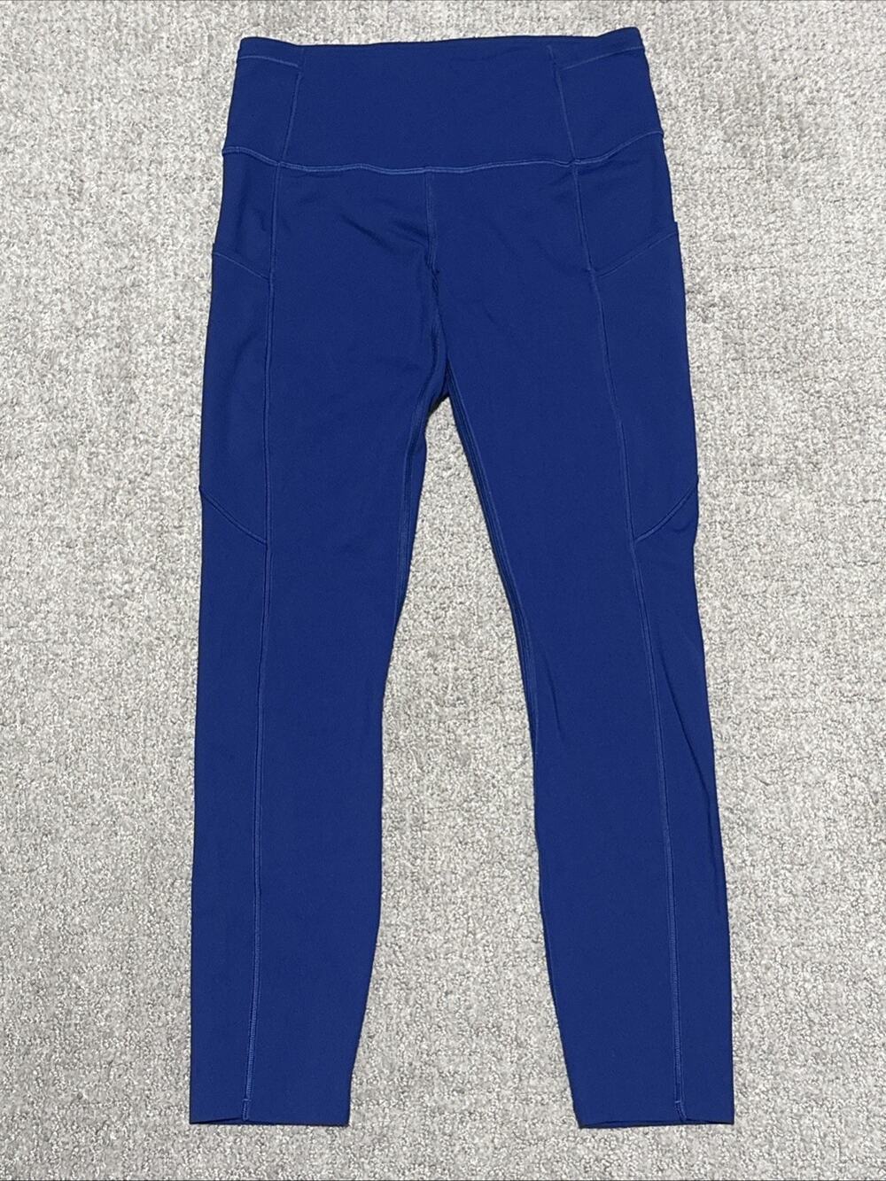 Lululemon Fast & Free High-Rise Leggings vibrant blue Color 23” Inseam Size 6